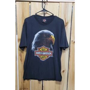 Vintage Harley Davidson 1991 Bald Eagle Print T Shirt Mens Size XL RARE
